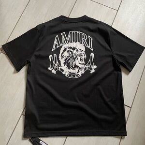AMIRI Black Tee with Bold Graphic